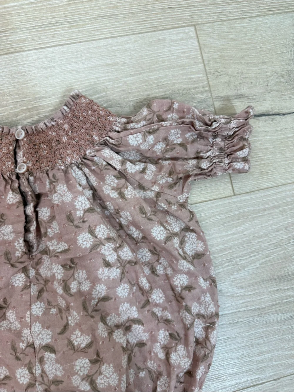 Noralee Blush Hydrangea Maddie Romper